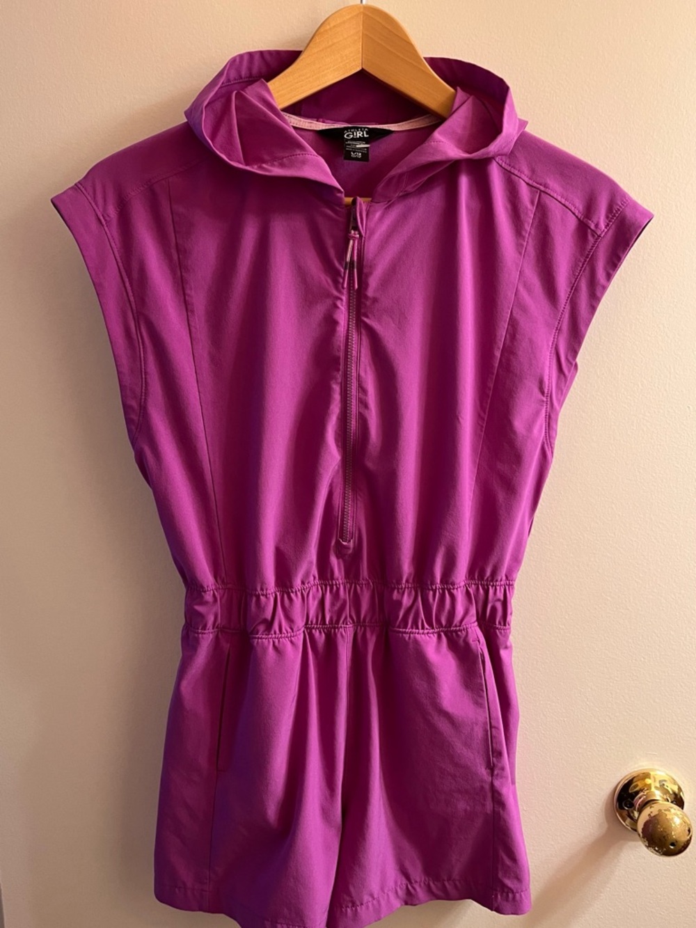 Athleta Girl Level Up Romper Jazzy Purple Lg EUC